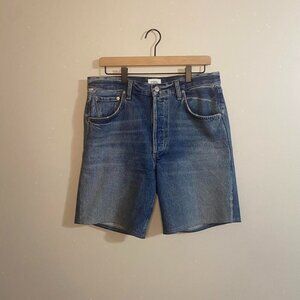 Citizens of Humanity blue denim shorts, retails for $218